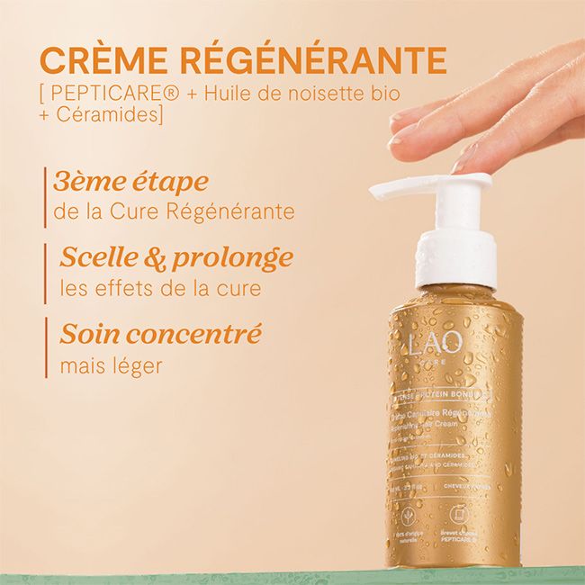 Soin cheveux naturel crème capillaire régénérante LAO Care