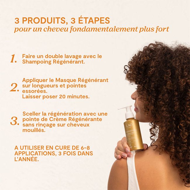 Soin cheveux naturel crème capillaire régénérante LAO Care