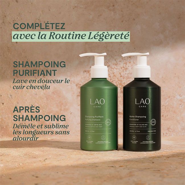 Soin capillaire naturel lavant clarifiant LAO Care