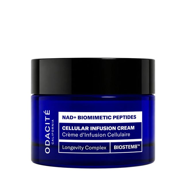 Crème naturelle infusion cellulaire NAD+ péptides biomimetique Odacité