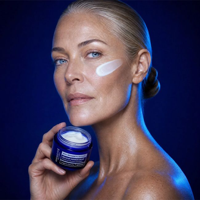 Crème naturelle infusion cellulaire NAD+ péptides biomimetique Odacité