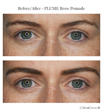 brow pomade before after