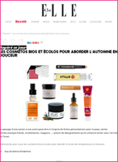 cosmetique bio Elle Belgique