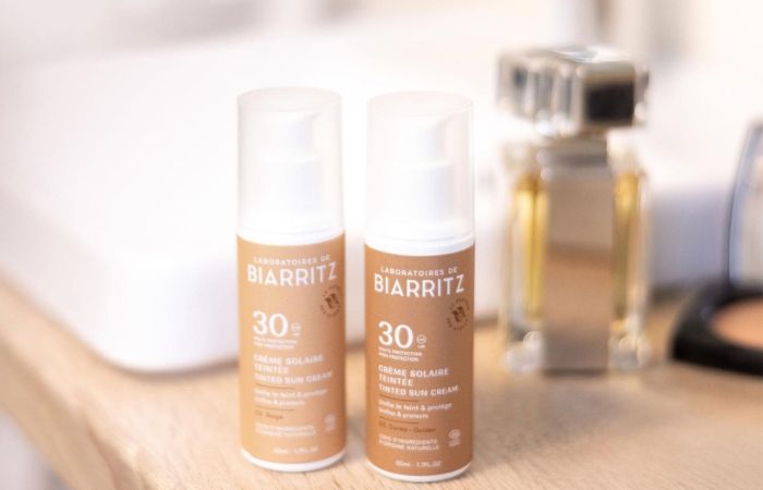 Crème solaire visage teintée SPF30 Laboratoire de Biarritz