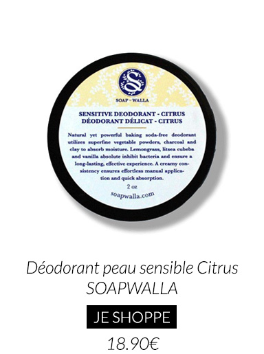 Déodorant Bio Naturel Peau Sensible Citrus Soapwalla
