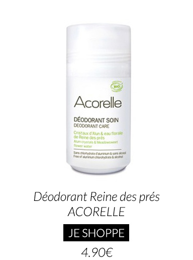 Déodorant bio naturel Reine des prés Acorelle Cosmétique Bio